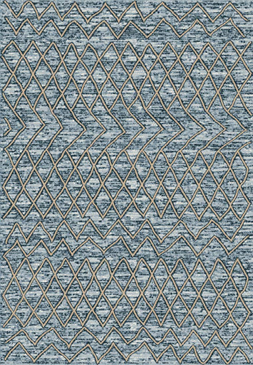Dynamic Navi 4017 508 Navy Beige Rug - Payless Rugs