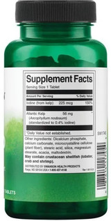 Swanson Premium Kelp Iodine Source 225 mcg 250 Tablets