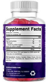 Vitamatic Melatonin Gummies Natural Strawberry 30 mg, 60 Gummies