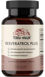 Terra Origin Resveratrol Plus - 60 Capsules