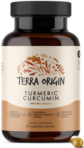 Terra Origin Turmeric Curcumin - 60 Vegetable Capsules