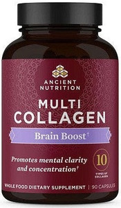 Ancient Nutrition Multi Collagen Brain Boost - 90 Capsules