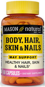 Mason Natural Body Hair Skin & Nails 60 Capsules Mason Natural Body Hair Skin & Nails 60 Capsules