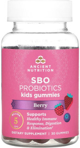 Ancient Nutrition Kids SBO Probiotics Berry 5 Billion CFU 30 Gummies