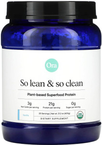 Ora Organic So Lean & So Clean Plant-Based Superfood Protein Vanilla Ora Organic So Lean & So Clean Plant-Based Superfood Protein Vanilla