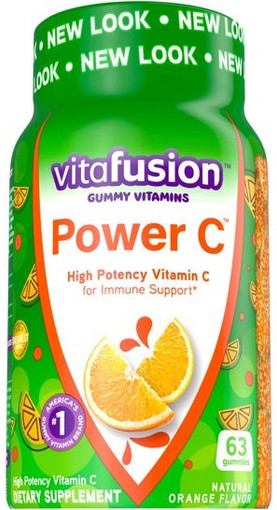 Vitafusion Power C High Potency Vitamin C Natural Orange -- 150 Gummies