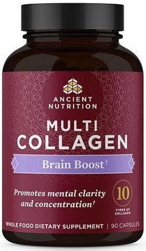 Ancient Nutrition Multi Collagen Brain Boost - 90 Capsules