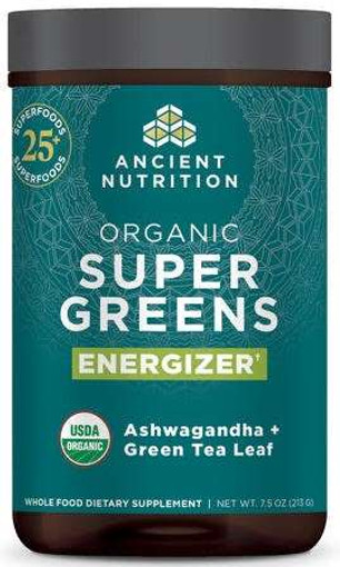 Ancient Nutrition Organic Super Greens Energizer Ashwagandha + Green Tea Leaf