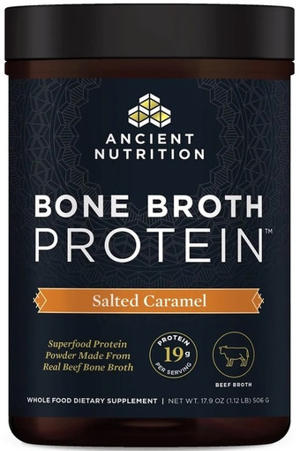Ancient Nutrition Beef Bone Broth Protein Salted Caramel