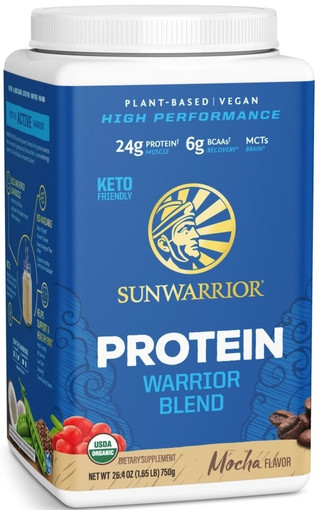 Sunwarrior Warrior Blend Plant-Based Organic Protein Mocha