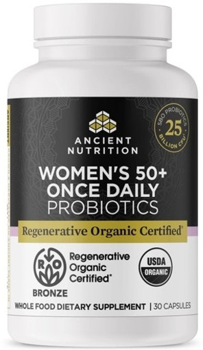 Ancient Nutrition ROC - Women's 50+ Once Daily Probiotics - 25 billion CFU - 30 Capsules