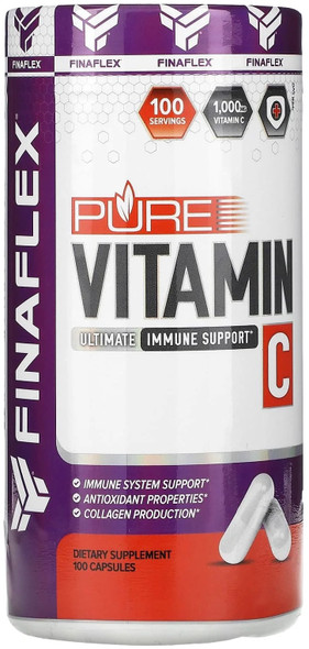 Finaflex Pure Vitamin C 1,000 mg, 100 Capsules