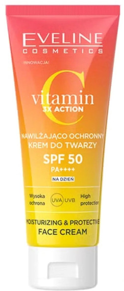 Eveline Cosmetics Vitamin C 3x Action Moisturizing and Protective Day Cream SPF50