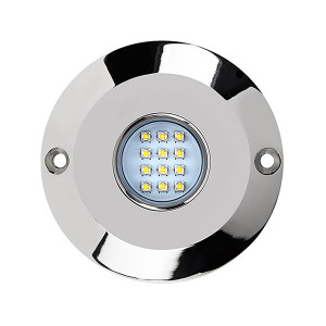 60W Single LED Underwater Light Blue SS Housing