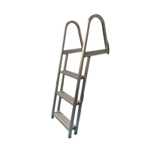 Square Tube Aluminum Dock Ladder - 3 Step