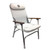 White Padded Aluminum Deck Chair - High Back