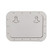 Large boat hatch with a white plastic door, showcasing two handles for effortless operation.
