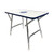 Large White & Navy Folding Deck Table