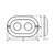 120W Dual LED Underwater Light Blue SS Housing