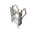 Square Tube Aluminum Dock Ladder - 4 step folded up