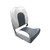 Classic High Back Folding Boat Seat - Gray/Charcoal