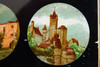 Magic Lantern Slide Ernst Plank 1800s Glass 2 ⅝ x 8 ⅝" 4 Castle Scenes V15