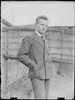 German Post WWI 3 1/2 x 4 3/4 Inch Glass Plate Negative Gentleman in a Suit V99