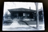 Vintage 5x7 Inch Plate Glass Negative Of A Neighborhood House V39