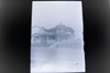 Antique 5x7 Inch Plate Glass Negative Of A Large House V31