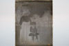 Antique 4x5 Inch Plate Glass Negative Of Women With Children E14