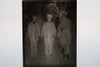 Antique 4x5 Inch Plate Glass Negative Of Three Men With A Dog E10