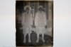 Antique 4x5 Inch Plate Glass Negative Of Two Young Boys Posing Outside E12