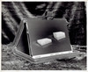 Vintage 8x10 B & W Photograph of a Cable Storage Unit Salesman Sample (V3860)