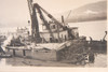 1948 Columbia River Flood Sunk Riverboat Antique Black & White Photo V16