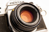 Asahi Pentax K1000 35mm SLR Film Camera with SMC 50mm f/2 Lens UV Cap V24