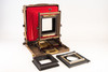 8x10 Kodak Master View Large Format Camera NEW Red Bellows With Removable Sinar Lens Board Holder