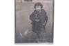 German Pre WWI 2 1/4 x 3 1/2 Inch Tintype of a Small Child Wearing a Coat V02