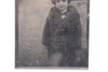 German Pre WWI 2 1/4 x 3 1/2 Inch Tintype of a Small Child Wearing a Coat V03