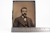 5x7 Inch Half Plate 1890s Tintype of Seated Gentleman Victorian Antique V21