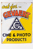 Antique Porcelain Sign Gevaert Camera Store Advertising 24 X 18 Inches RARE