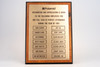 Polaroid 1985 Perfect Attendance Wooden Office Lobby Plaque Vintage V25