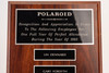 Polaroid 1993 Perfect Attendance Wooden Office Lobby Plaque Vintage V24