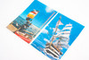 Sailboat Vintage 3D Lenticular Postcard Lot of 2 By Wonder Co Tokyo V25