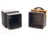 Le Franceville 4x4cm Plate Film Subminiature Box Camera with Holder RARE V24