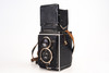 Rollei Original Rolleiflex K1 TLR 6x6 Camera w 7.5cm f4.5 Tessar Lens & Case V22