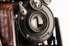 Welta Perle Luxus 127 Roll Film 5x8cm Folding Bellows Camera 90mm f/6.3 Lens V24