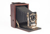 Antique 3 1/2 x 4 3/4" Wooden Film / Plate Camera The Newest Shutter V20