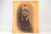 Late 1800s Crayon Enlargement Solar Portrait of African American Lady 16x20