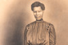 Late 1800s Crayon Enlargement Solar Portrait of African American Lady 16x20