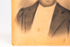 Late 1800s Crayon Enlargement Solar Portrait of African American Gentleman 14x17